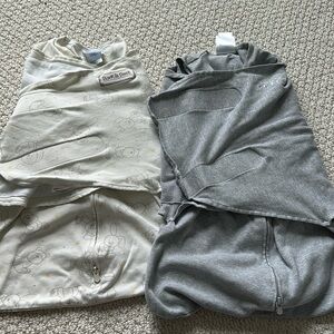Halo Baby Bundle Lot Newborn Grey & Print swaddle sleep sacks